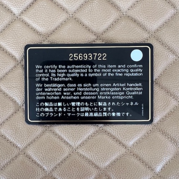 CHANEL  Beige Caviar Quilted Clutch / Cosmetic Case - Picture 3 of 7